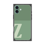 プレミアムスクエアケース［ オリジナル - initial two tone - Z green ］