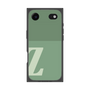 プレミアムスクエアケース［ オリジナル - initial two tone - Z green ］