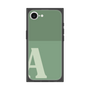 プレミアムスクエアケース［ オリジナル - initial two tone - A green ］