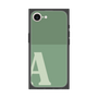 プレミアムスクエアケース［ オリジナル - initial two tone - A green ］
