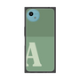 プレミアムスクエアケース［ オリジナル - initial two tone - A green ］