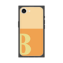 プレミアムスクエアケース［ オリジナル - initial two tone - B orange ］