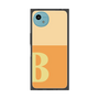プレミアムスクエアケース［ オリジナル - initial two tone - B orange ］