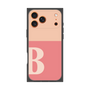 プレミアムスクエアケース［ オリジナル - initial two tone - B pink ］