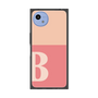 プレミアムスクエアケース［ オリジナル - initial two tone - B pink ］