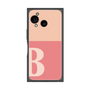 プレミアムスクエアケース［ オリジナル - initial two tone - B pink ］