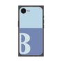 プレミアムスクエアケース［ オリジナル - initial two tone - B blue ］