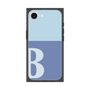 プレミアムスクエアケース［ オリジナル - initial two tone - B blue ］