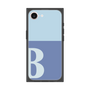 プレミアムスクエアケース［ オリジナル - initial two tone - B blue ］