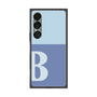 プレミアムスクエアケース［ オリジナル - initial two tone - B blue ］