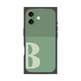 プレミアムスクエアケース［ オリジナル - initial two tone - B green ］