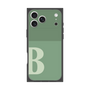 プレミアムスクエアケース［ オリジナル - initial two tone - B green ］