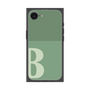 プレミアムスクエアケース［ オリジナル - initial two tone - B green ］
