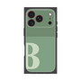 プレミアムスクエアケース［ オリジナル - initial two tone - B green ］