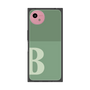 プレミアムスクエアケース［ オリジナル - initial two tone - B green ］