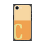 プレミアムスクエアケース［ オリジナル - initial two tone - C orange ］