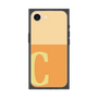 プレミアムスクエアケース［ オリジナル - initial two tone - C orange ］