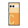 プレミアムスクエアケース［ オリジナル - initial two tone - C orange ］