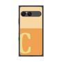 プレミアムスクエアケース［ オリジナル - initial two tone - C orange ］