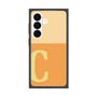 プレミアムスクエアケース［ オリジナル - initial two tone - C orange ］