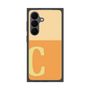 プレミアムスクエアケース［ オリジナル - initial two tone - C orange ］
