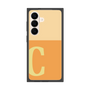 プレミアムスクエアケース［ オリジナル - initial two tone - C orange ］