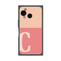 プレミアムスクエアケース［ オリジナル - initial two tone - C pink ］