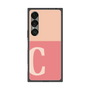 プレミアムスクエアケース［ オリジナル - initial two tone - C pink ］