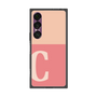 プレミアムスクエアケース［ オリジナル - initial two tone - C pink ］