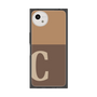 プレミアムスクエアケース［ オリジナル - initial two tone - C brown ］