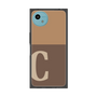 プレミアムスクエアケース［ オリジナル - initial two tone - C brown ］
