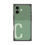 プレミアムスクエアケース［ オリジナル - initial two tone - C green ］