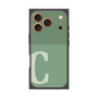プレミアムスクエアケース［ オリジナル - initial two tone - C green ］