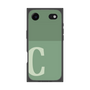 プレミアムスクエアケース［ オリジナル - initial two tone - C green ］