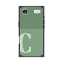 プレミアムスクエアケース［ オリジナル - initial two tone - C green ］
