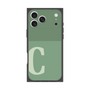 プレミアムスクエアケース［ オリジナル - initial two tone - C green ］