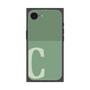 プレミアムスクエアケース［ オリジナル - initial two tone - C green ］