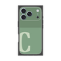 プレミアムスクエアケース［ オリジナル - initial two tone - C green ］