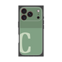 プレミアムスクエアケース［ オリジナル - initial two tone - C green ］