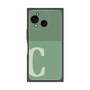 プレミアムスクエアケース［ オリジナル - initial two tone - C green ］