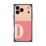 プレミアムスクエアケース［ オリジナル - initial two tone - D pink ］
