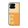 プレミアムスクエアケース［ オリジナル - initial two tone - E orange ］