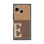 プレミアムスクエアケース［ オリジナル - initial two tone - E brown ］