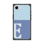 プレミアムスクエアケース［ オリジナル - initial two tone - E blue ］