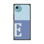 プレミアムスクエアケース［ オリジナル - initial two tone - E blue ］