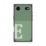プレミアムスクエアケース［ オリジナル - initial two tone - E green ］