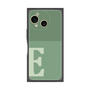プレミアムスクエアケース［ オリジナル - initial two tone - E green ］