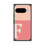 プレミアムスクエアケース［ オリジナル - initial two tone - F pink ］