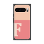 プレミアムスクエアケース［ オリジナル - initial two tone - F pink ］