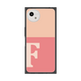 プレミアムスクエアケース［ オリジナル - initial two tone - F pink ］